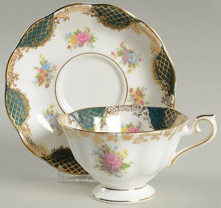 Empress Series Footed Cup & Saucer Set by Royal Albert