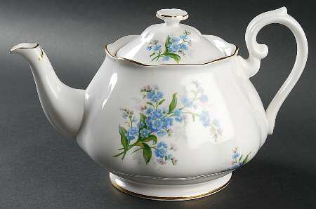 Forget Me Not Teapot & Lid