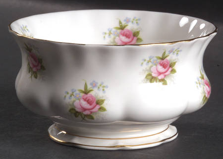 Forget Me Not Rose Open Sugar Bowl