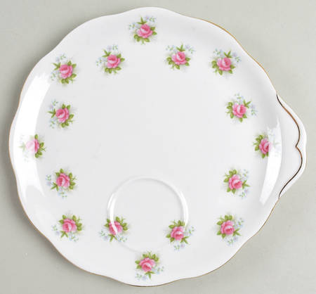 Forget Me Not Rose Snack Plate