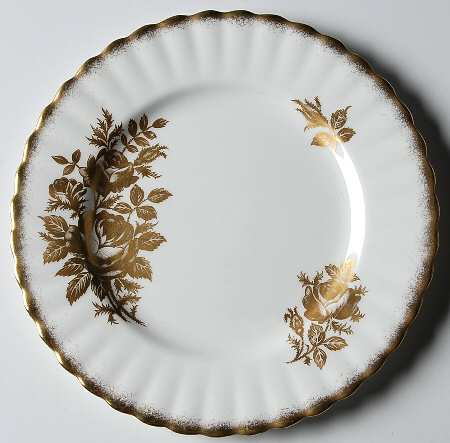 Golden Rose Dessert/Pie Plate