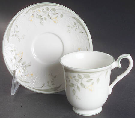 Hazy Dawn Footed Demitasse Cup & Saucer Set