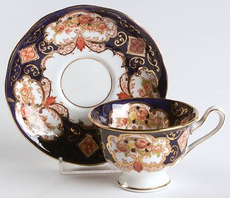 Heirloom (Bone China Stamp) Footed Demitasse Cup & Saucer Set