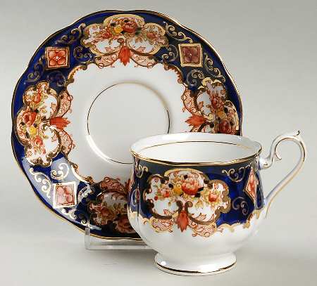 Heirloom (Bone China Stamp) Footed Cup & Saucer Set