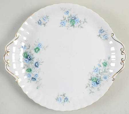 Inspiration Blue Handled Cake Plate