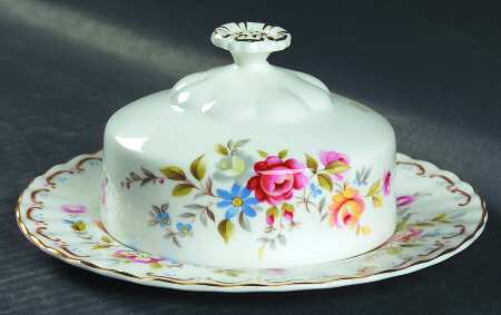Jubilee Rose Round Covered Butter