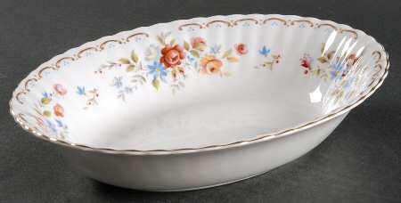Jubilee Rose 9" Oval Vegetable Bowl