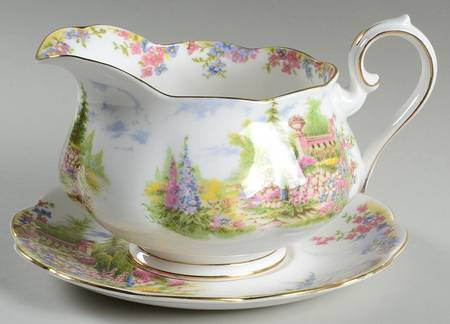 Kentish Rockery Gravy Boat & Underplate by Royal Albert