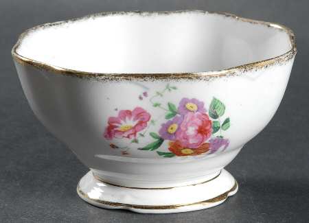 Lady Angela (Sprayed Gold Trim) Mini Open Sugar Bowl