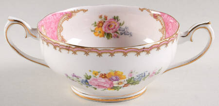 Lady Carlyle Footed Cream Soup Bowl