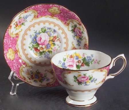 Lady Carlyle Footed Cup & Saucer Set