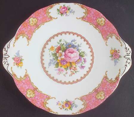 Lady Carlyle Handled Cake Plate