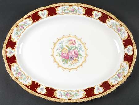 Lady Hamilton 16" Oval Serving Platter by Royal Albert