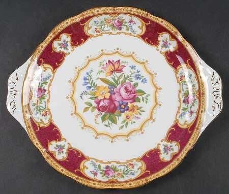 Lady Hamilton Handled Cake Plate by Royal Albert