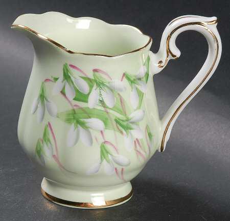 Laurentian Snowdrop Pale Green Mini Creamer