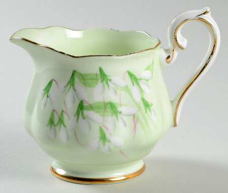 Laurentian Snowdrop Pale Green Creamer
