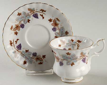 Lorraine Footed Demitasse Cup & Saucer Set