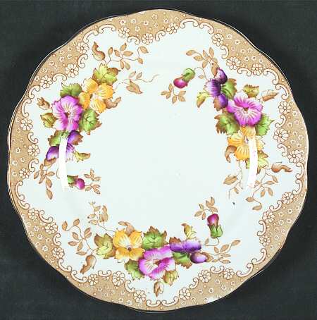 Lovelace Brown Bread & Butter Plate by Royal Albert