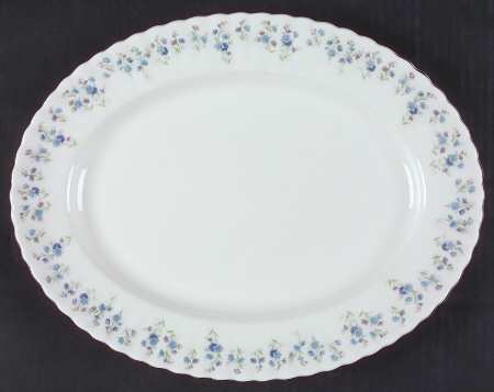 Memory Lane 13" Oval Serving Platter by Royal Albert