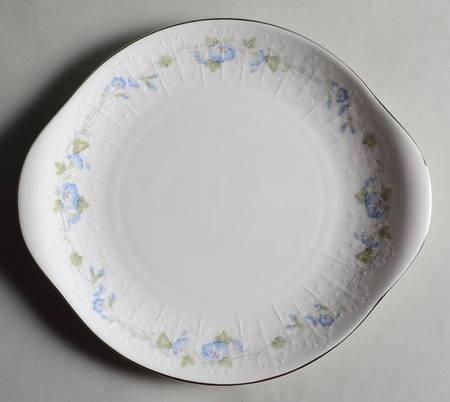Morning Flower Handled Cake Plate