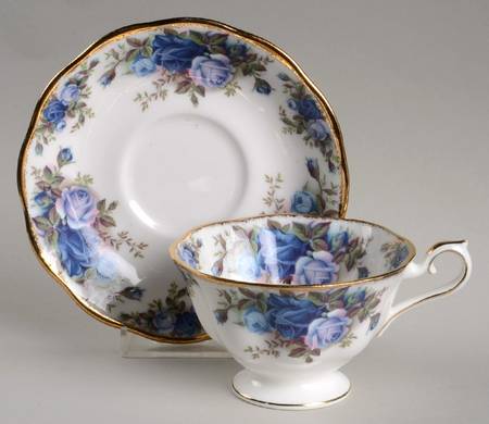 Moonlight Rose Footed Cup & Saucer Set