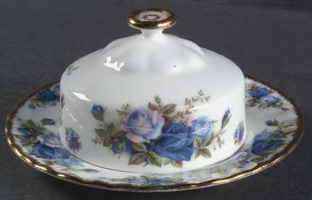 Moonlight Rose Round Covered Butter