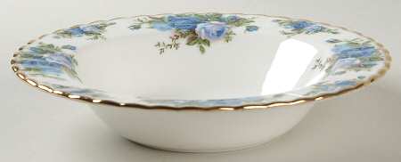 Moonlight Rose Large Rim Soup Bowl