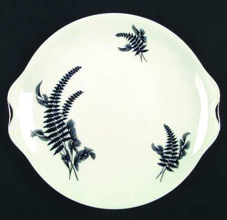 Night and Day (Smooth) Handled Cake Plate