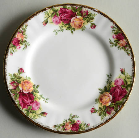Old Country Roses Dessert/Pie Plate