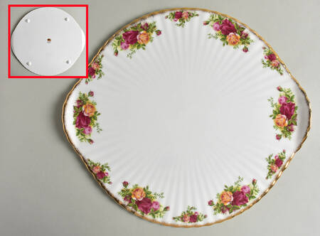 Old Country Roses Low Footed Cake Plate
