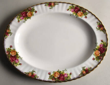 Old Country Roses 13" Oval Serving Platter