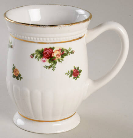 Old Country Roses Footed Fluted Mug