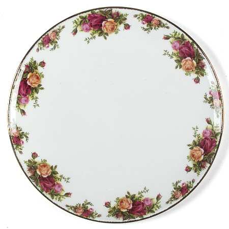 Old Country Roses Cake Plate