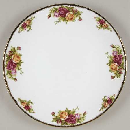 Old Country Roses Cake Plate