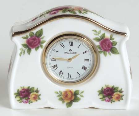 Old Country Roses Small Desk Clock