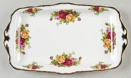 Old Country Roses Large Sandwich Tray