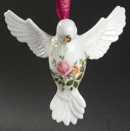 Old Country Roses Dove of Peace Ornament