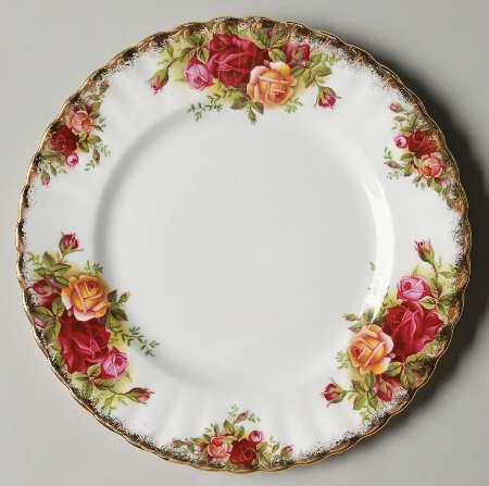 Old Country Roses Dessert/Pie Plate