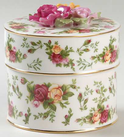Old Country Roses Musical Floral Box