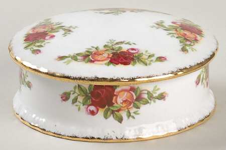 Old Country Roses Trinket Box with Lid