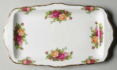 Old Country Roses Large Sandwich Tray