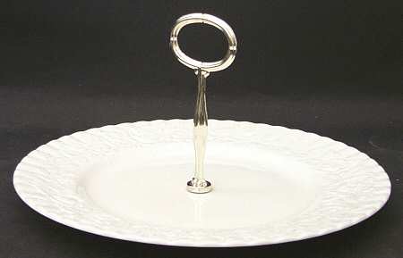 Old English Garden (No Trim) Round Serving Plate with Handle (DP)