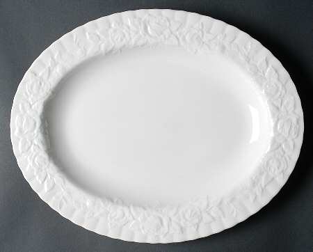 Old English Garden (No Trim) 13" Oval Serving Platter