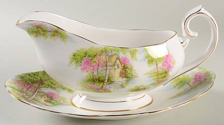 The Old Mill Gravy Boat & Underplate
