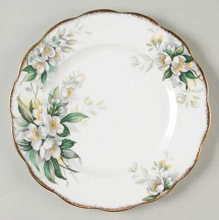 Orange Blossom (Gold Trim) Salad Plate