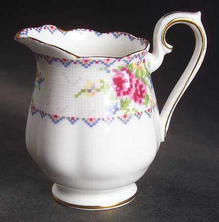 Petit Point Mini Creamer by Royal Albert
