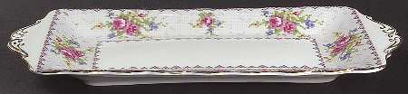 Petit Point Small Sandwich Tray by Royal Albert