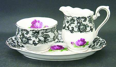 Senorita Mini Creamer & Open Sugar with Tray