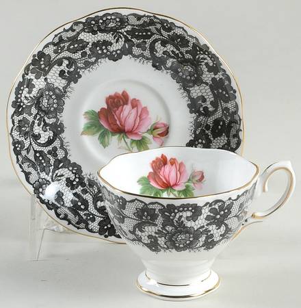 Senorita Footed Demitasse Cup & Saucer Set