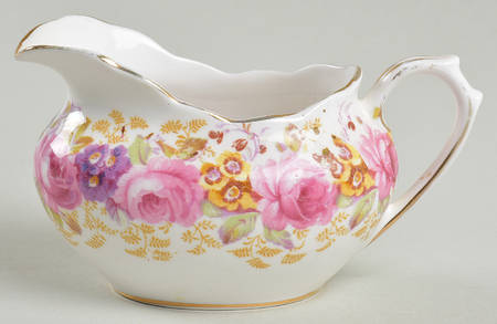 Serena (Thin Gold Trim) Oval Mini Creamer
